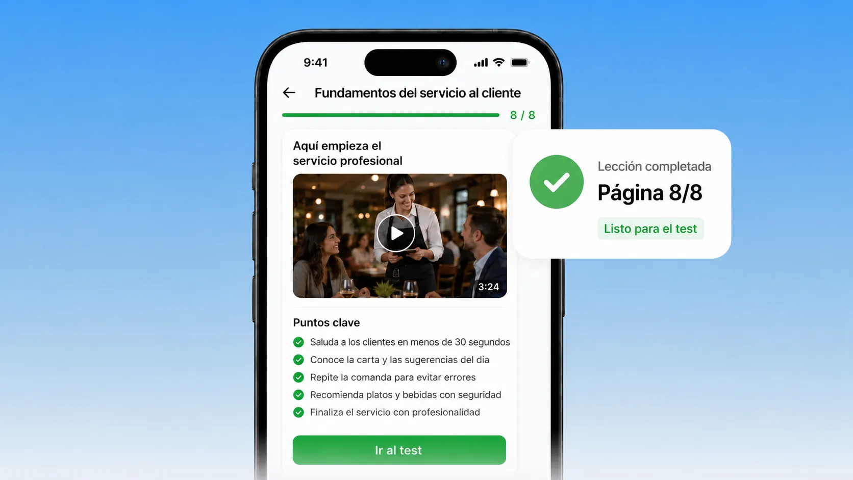 Lecciones cortas y enfocadas