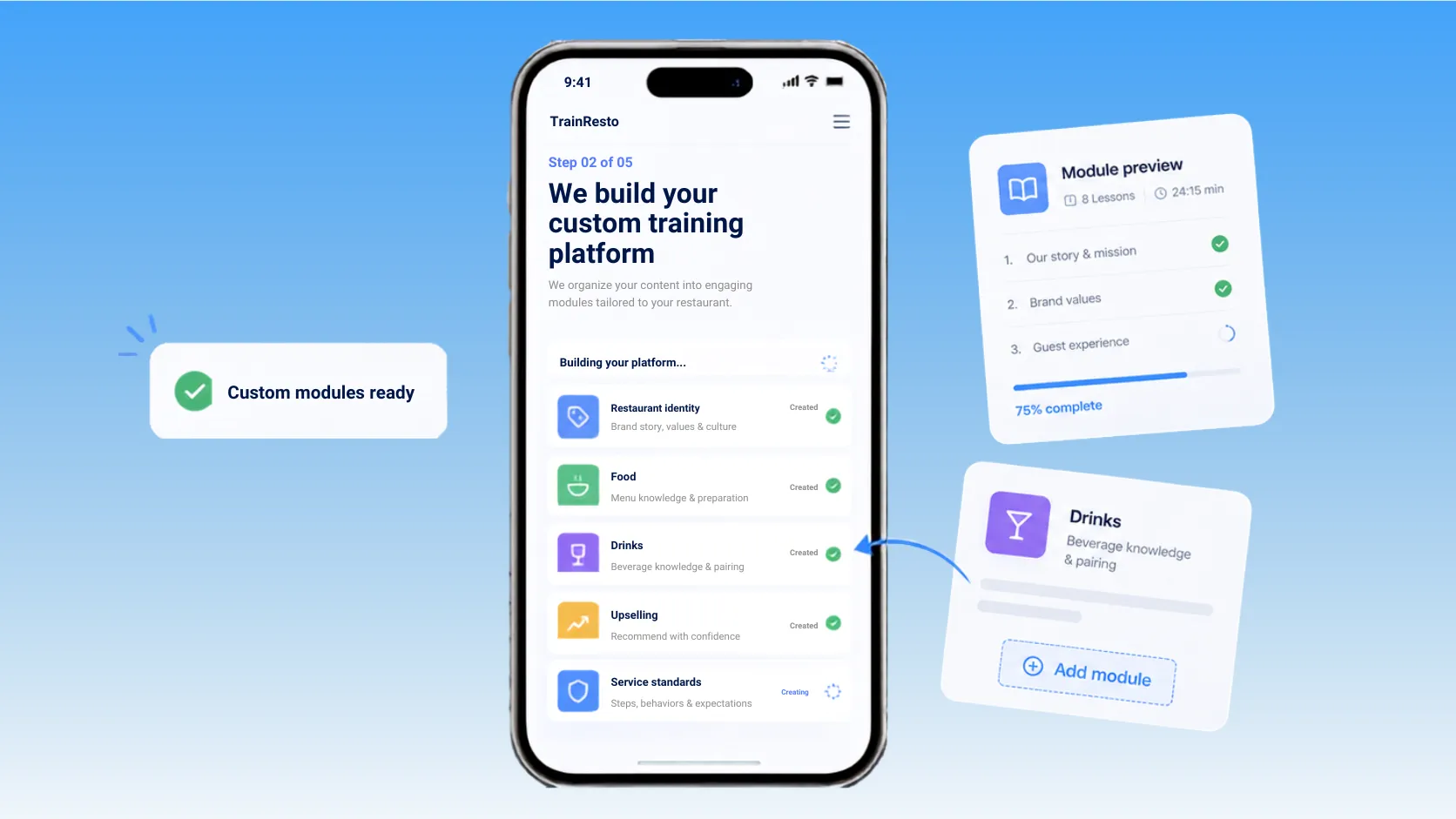 We develop your custom training platform